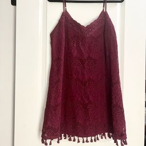 Merlot Lace Dress Size L